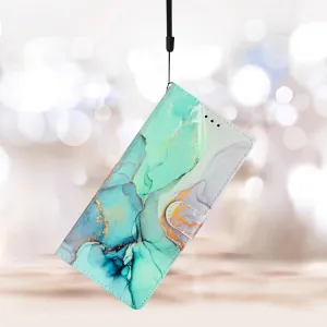 ART Peňaženkový kryt pre Motorola Edge 40 GREEN MARBLE
