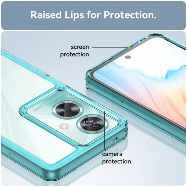 CRYSTAL Ochranný kryt pre Oppo A79 5G tyrkysový