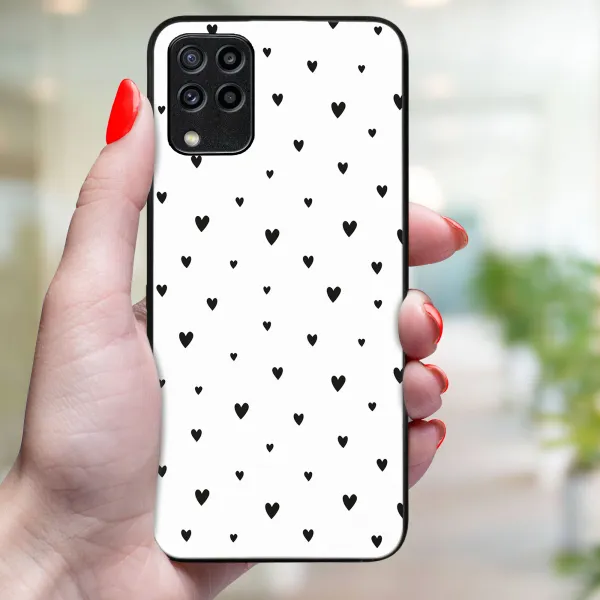 MY ART Ochranný kryt pre Samsung Galaxy M33 5G BLACK HEARTS (167)