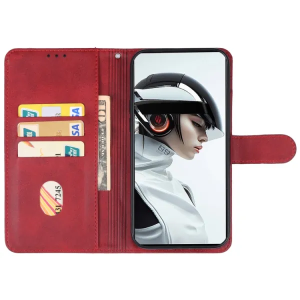 SMOOTH Peňaženkové puzdro pre Nubia Redmagic 9 Pro 5G červené