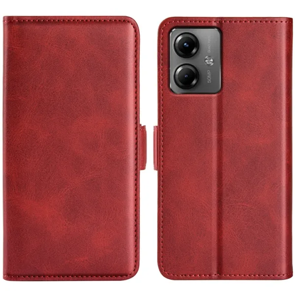 SIDE Peňaženkové puzdro pre Motorola Moto G14 červené
