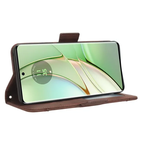 SLOT Peňaženkový obal pre Motorola Edge 40 hnedý