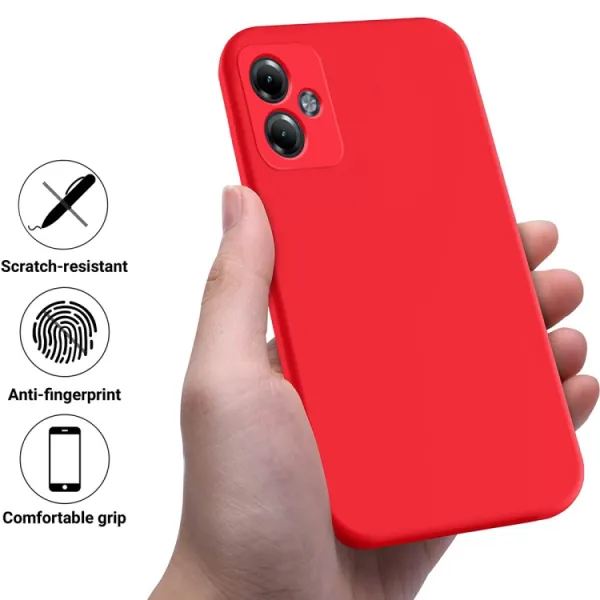 RUBBER Ochranný kryt pre Motorola Moto G14 červený
