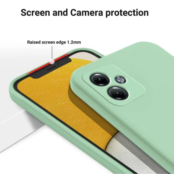 RUBBER Ochranný kryt pre Motorola Moto G14 zelený