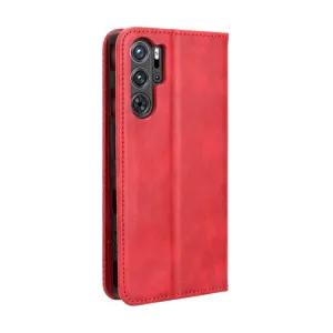 BUSINESS Peňaženkový kryt pre Nubia Redmagic 9 Pro 5G červený