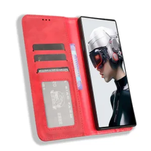 BUSINESS Peňaženkový kryt pre Nubia Redmagic 9 Pro 5G červený