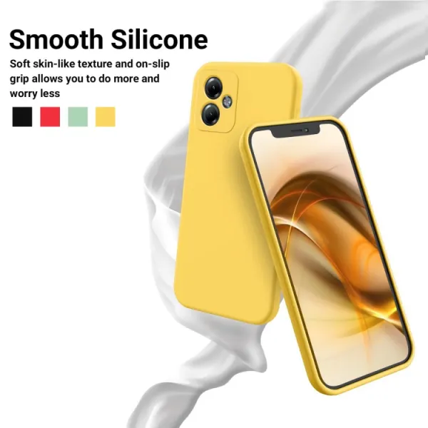 RUBBER Ochranný kryt pre Motorola Moto G14 žltý