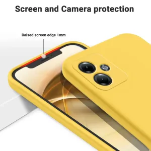 RUBBER Ochranný kryt pre Motorola Moto G14 žltý