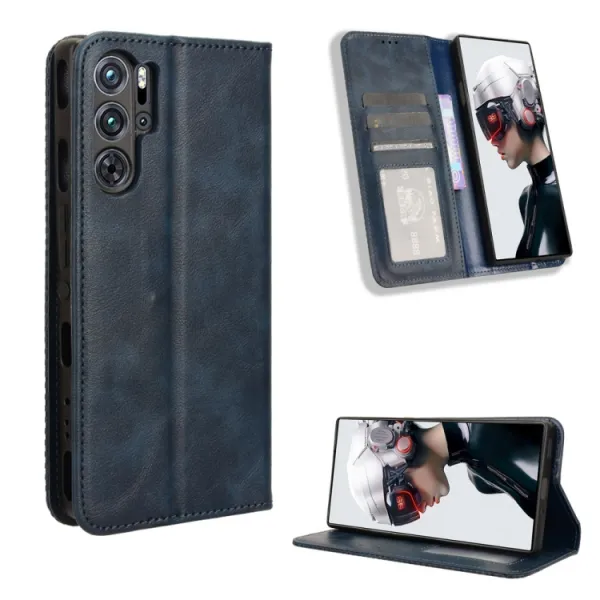 BUSINESS Peňaženkový kryt pre Nubia Redmagic 9 Pro 5G modrý