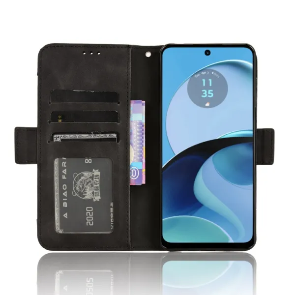 SLOT Peňaženkový obal pre Motorola Moto G14 čierny
