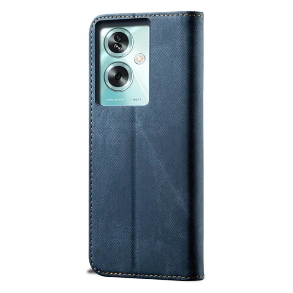 DENIM Peňaženkový kryt pre Oppo A79 5G modrý