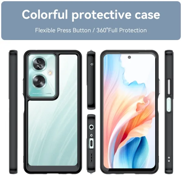 CRYSTAL Ochranný kryt pre Oppo A79 5G čierny