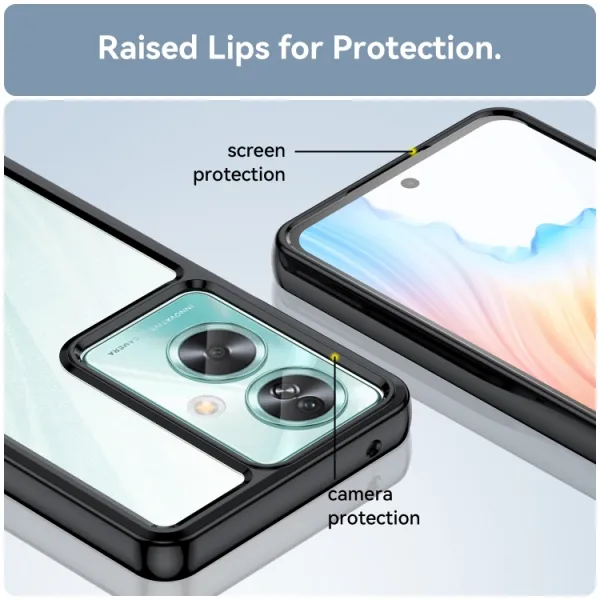 CRYSTAL Ochranný kryt pre Oppo A79 5G čierny