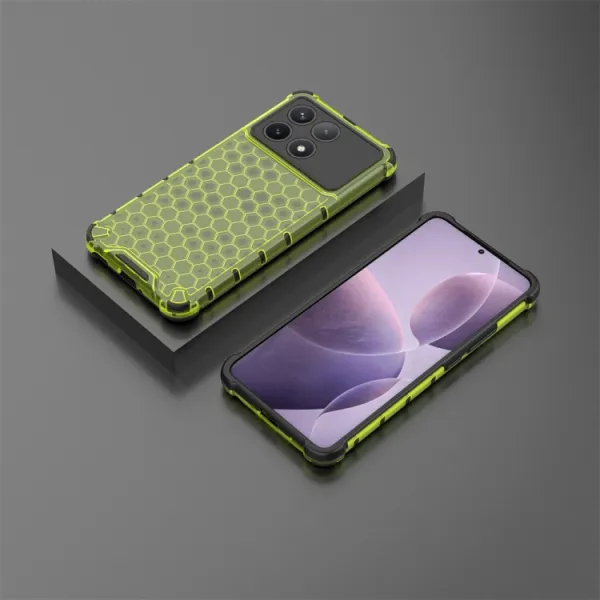 HONEYCOMB Ochranný kryt Xiaomi Poco X6 Pro 5G zelený