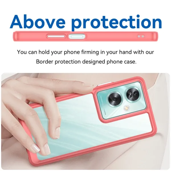 CRYSTAL Ochranný kryt pre Oppo A79 5G červený