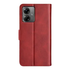 SIDE Peňaženkové puzdro pre Motorola Moto G14 červené