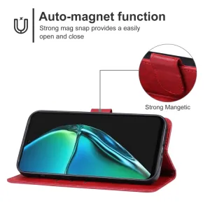 SMOOTH Peňaženkové puzdro pre Infinix Hot 40i červené