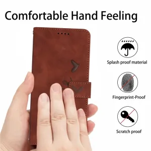ART SMILE Peňaženkový obal s remienkom pre Infinix Smart 8 hnedý