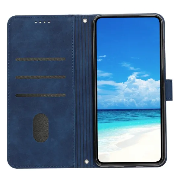 ART SMILE Peňaženkový obal s remienkom pre Infinix Smart 8 modrý