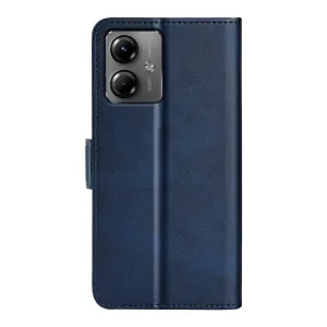 SIDE Peňaženkové puzdro pre Motorola Moto G14 modré