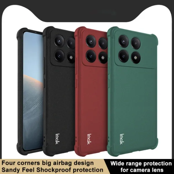IMAK AIRBAG Extra odolný kryt Xiaomi Poco X6 Pro 5G čierny