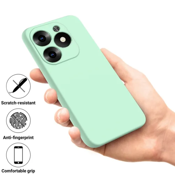 RUBBER Ochranný kryt pre Infinix Hot 40i zelený