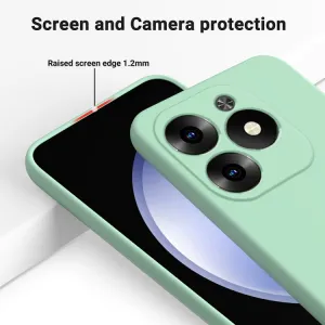 RUBBER Ochranný kryt pre Infinix Hot 40i zelený