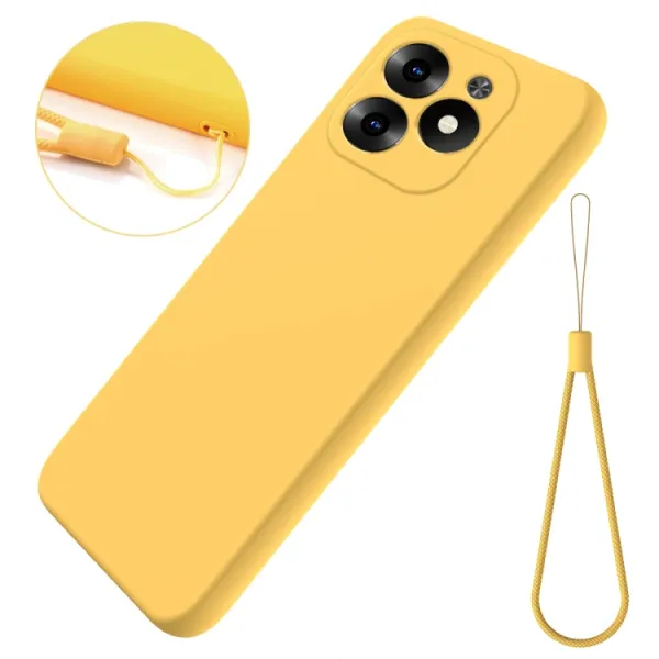 RUBBER Ochranný kryt pre Infinix Hot 40i žltý
