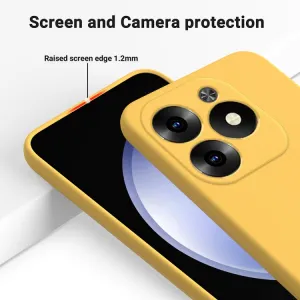 RUBBER Ochranný kryt pre Infinix Hot 40i žltý