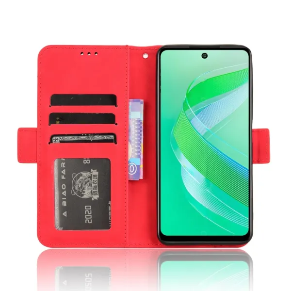 SLOT Peňaženkový obal pre Infinix Smart 8 červený