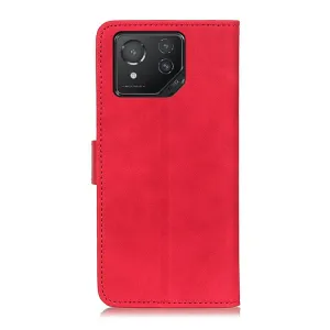 KHAZNEH RETRO Peňaženkové puzdro pre Asus ROG Phone 8 červené