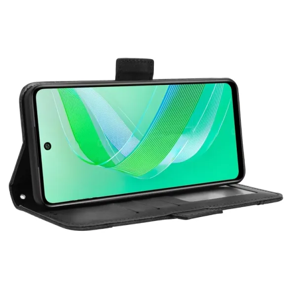 SLOT Peňaženkový obal pre Infinix Smart 8 čierny
