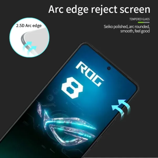 3D Tvrdené ochranné sklo pre Asus ROG Phone 8