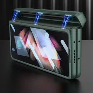 GKK BOX Ochranný kryt so stojanom Samsung Galaxy Z Fold 3 5G šedý
