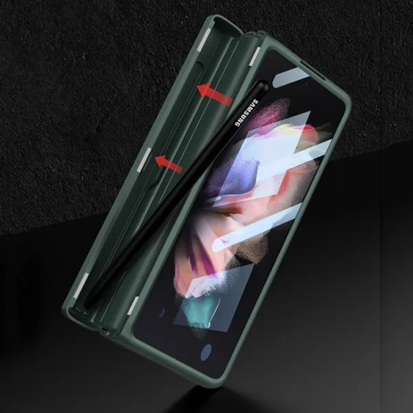 GKK BOX Ochranný kryt so stojanom Samsung Galaxy Z Fold 3 5G šedý