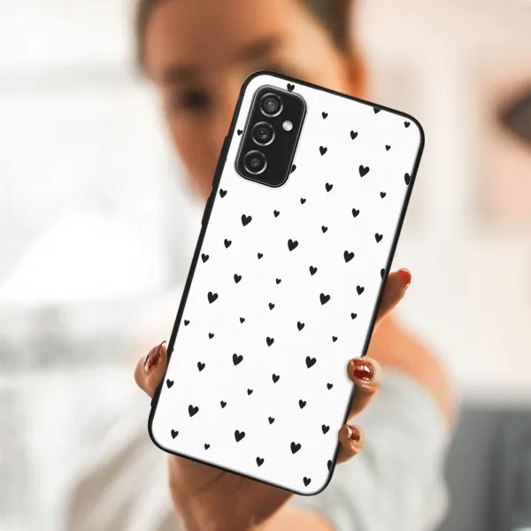 MY ART Ochranný kryt pre Samsung Galaxy M52 5G BLACK HEARTS (167)