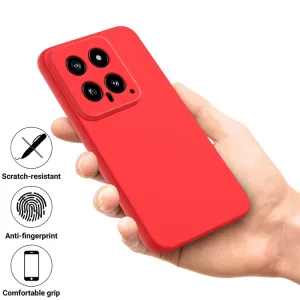 RUBBER Ochranný kryt pre Xiaomi 14 červený
