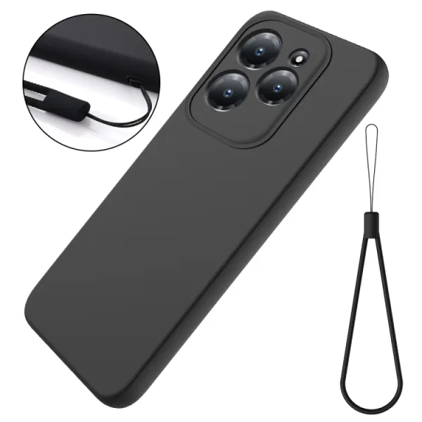RUBBER Ochranný kryt pre Infinix Hot 40 / Hot 40 Pro čierny