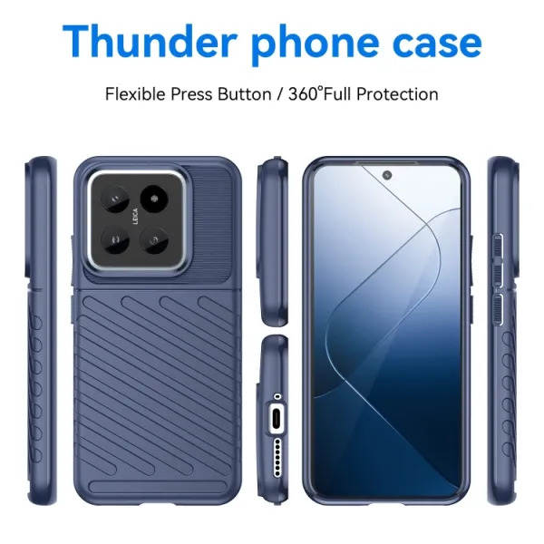 THUNDER Ochranný obal Xiaomi 14 modrý