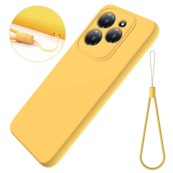 RUBBER Ochranný kryt pre Infinix Hot 40 / Hot 40 Pro žltý