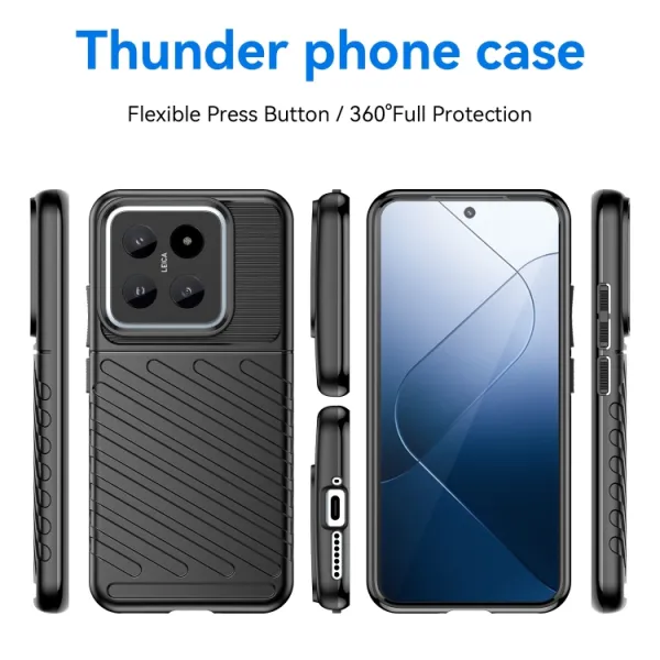 THUNDER Ochranný obal Xiaomi 14 čierny
