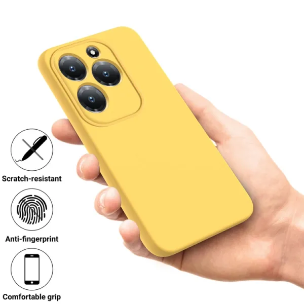 RUBBER Ochranný kryt pre Infinix Hot 40 / Hot 40 Pro žltý
