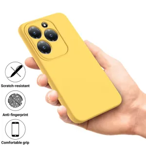 RUBBER Ochranný kryt pre Infinix Hot 40 / Hot 40 Pro žltý