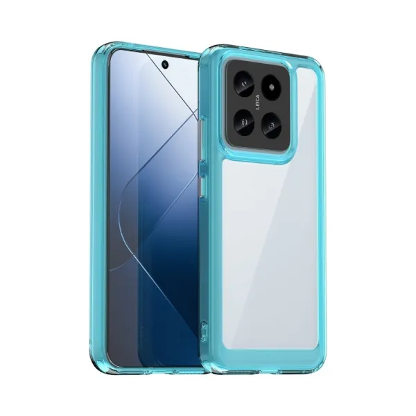 CRYSTAL Ochranný kryt pre Xiaomi 14 tyrkysový