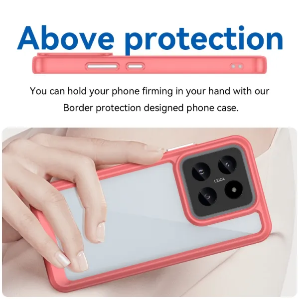 CRYSTAL Ochranný kryt pre Xiaomi 14 červený