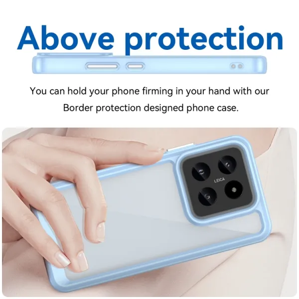 CRYSTAL Ochranný kryt pre Xiaomi 14 svetlomodrý