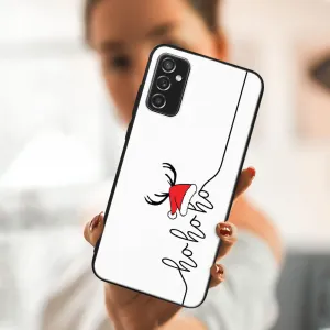 MY ART Kryt s vianočným dizajnom Samsung Galaxy M52 5G HOHOHO (073)