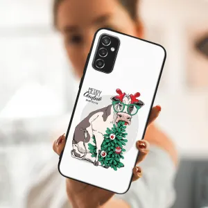 MY ART Kryt s vianočným dizajnom Samsung Galaxy M52 5G MERRY CHRISTMAS (074)