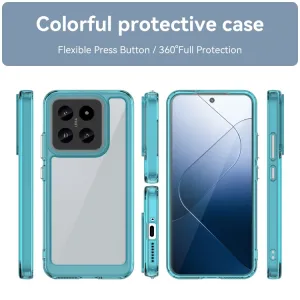 CRYSTAL Ochranný kryt pre Xiaomi 14 tyrkysový