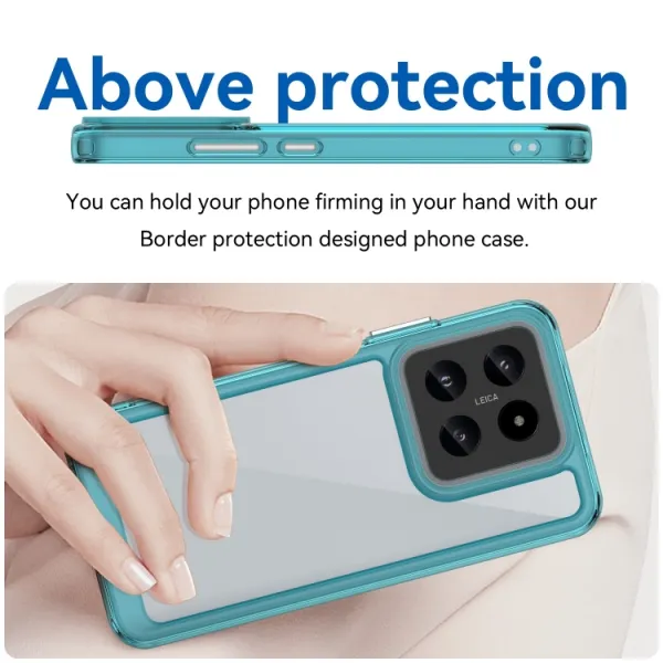 CRYSTAL Ochranný kryt pre Xiaomi 14 tyrkysový